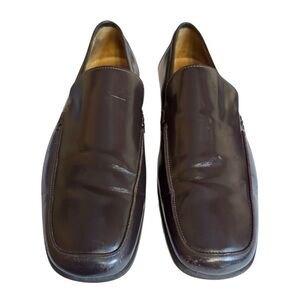 Coach Men’s Brown Leather Jerry Slip-On Loafers Made In Italy Size 11.5D